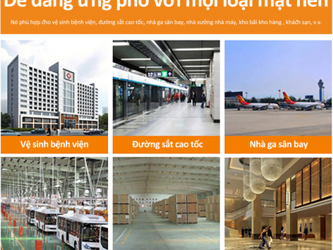 Những ngành công nghiệp có thể sử dụng máy chà sàn đẩy tay?  